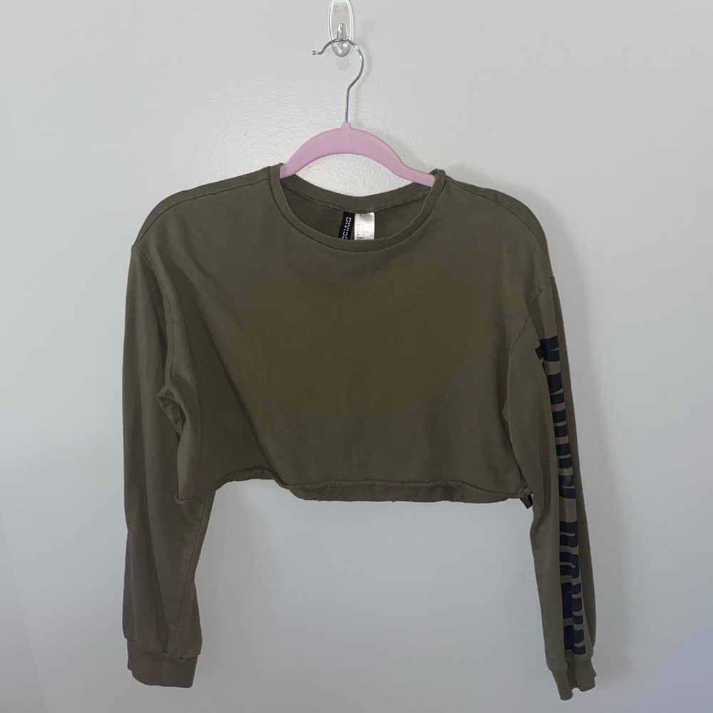 Divided Green Knock Down Sleeve T-Shirt